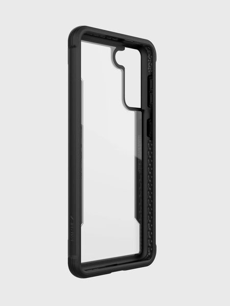 The back view of the X-Doria Samsung Galaxy S21+ Case Raptic Shield Black with drop protection.