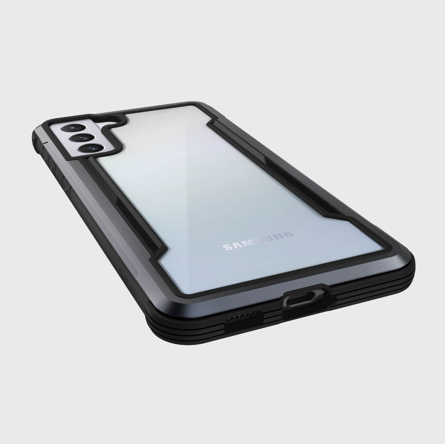 The X-Doria Samsung Galaxy S21 Case Raptic Shield Black - Wireless Charging Compatible with Lifetime Warranty.