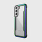 showing a galaxy s22 in a raptic shield iridescent case