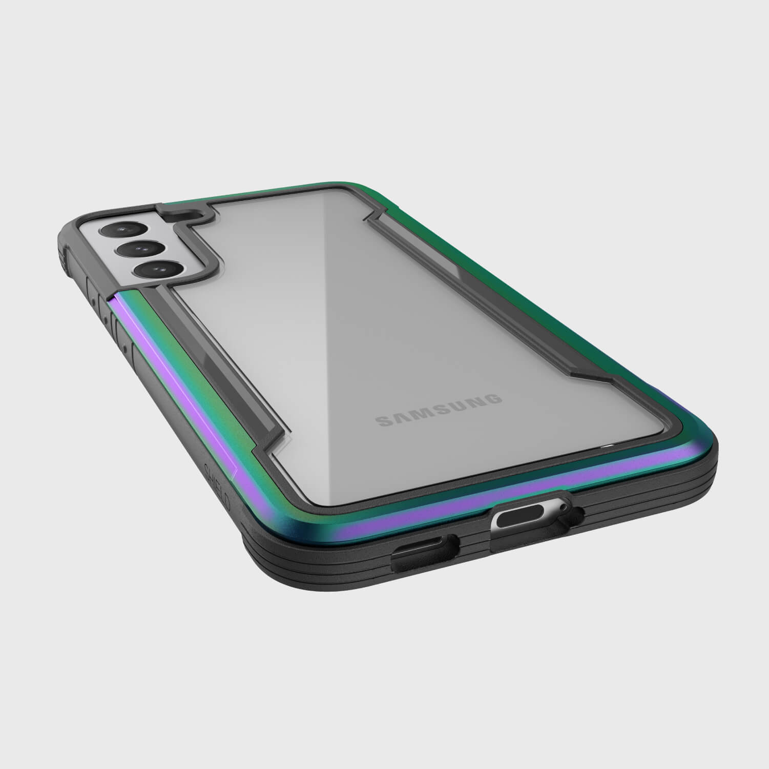 The back view of the Raptic Samsung Galaxy S23+ Case - SHIELD.