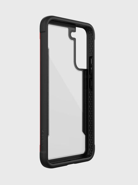 A black and red Raptic Samsung Galaxy S23+ Case - SHIELD.