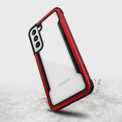 The Raptic Samsung Galaxy S23+ Case - SHIELD is red and white.