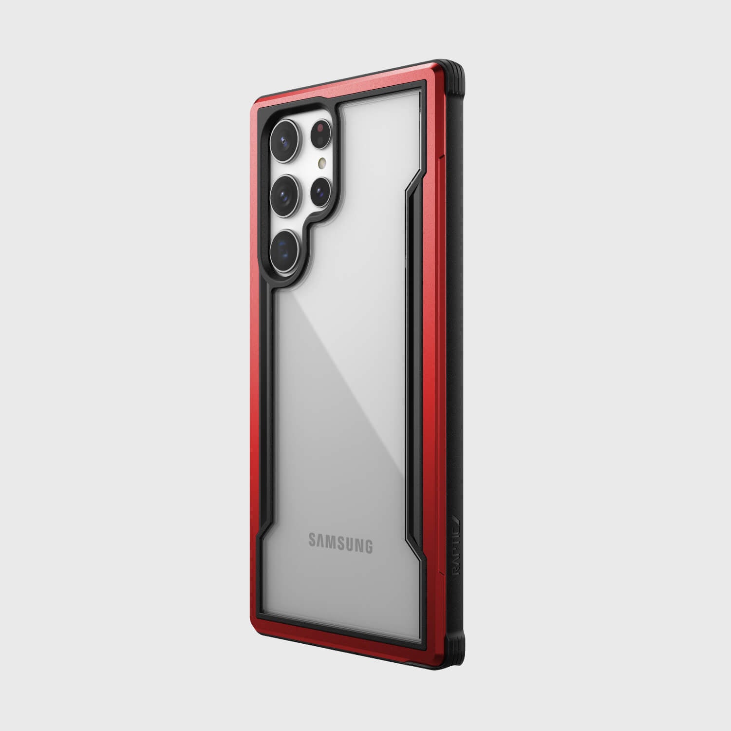 A red Raptic Samsung Galaxy S23 Ultra Case - SHIELD.