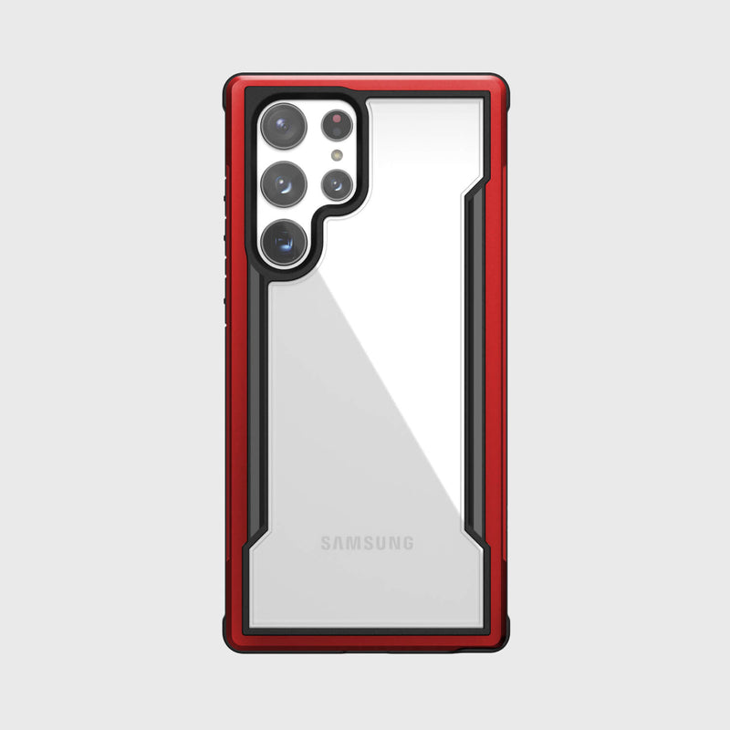 A red Raptic Samsung Galaxy S23 Ultra Case - SHIELD.