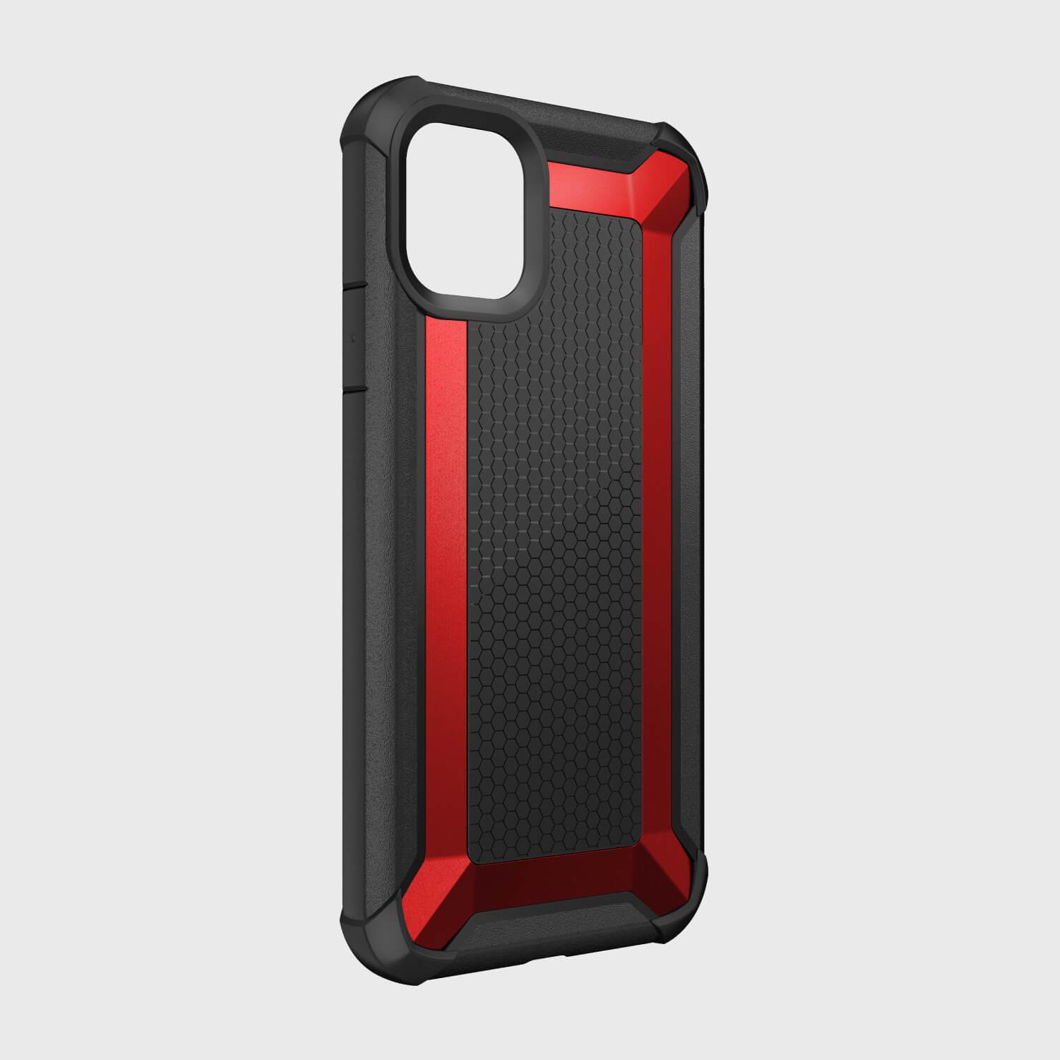 The black and red Raptic iPhone 11 Pro Case - TACTICAL is shock-absorbing and provides a protective shield for your phone.