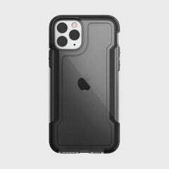 The Raptic iPhone 11 Pro Case - CLEAR offers a clear and black design with a raised edge, featuring drop protection and shock absorption, perfectly suited for the triple camera system.