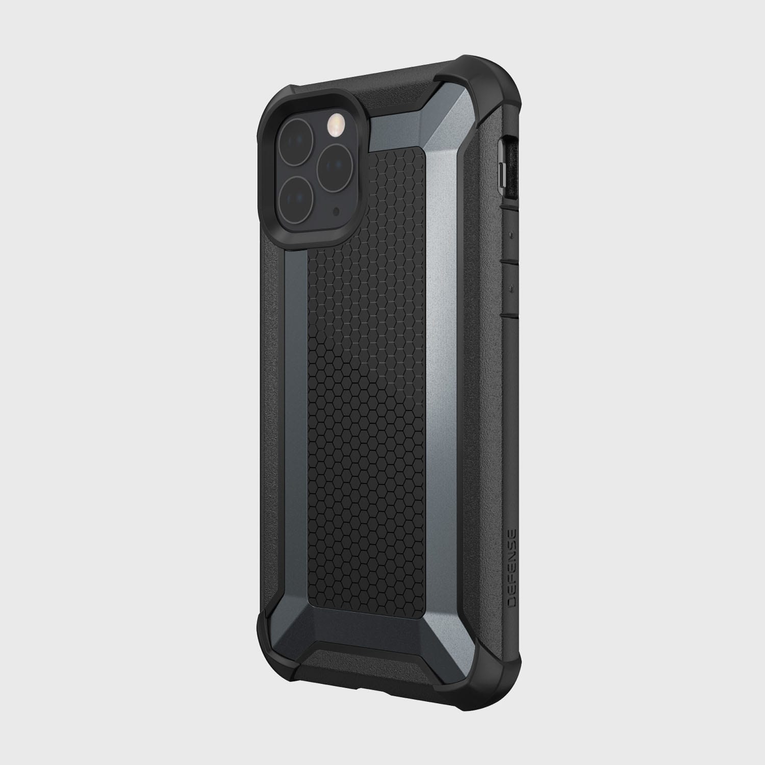 The iPhone 11 Pro Max Case - TACTICAL, featuring Raptic protective design, is showcased against a clean white backdrop. With its shock-absorbing rubber exterior and compliance to Military Standard MIL-STD-810