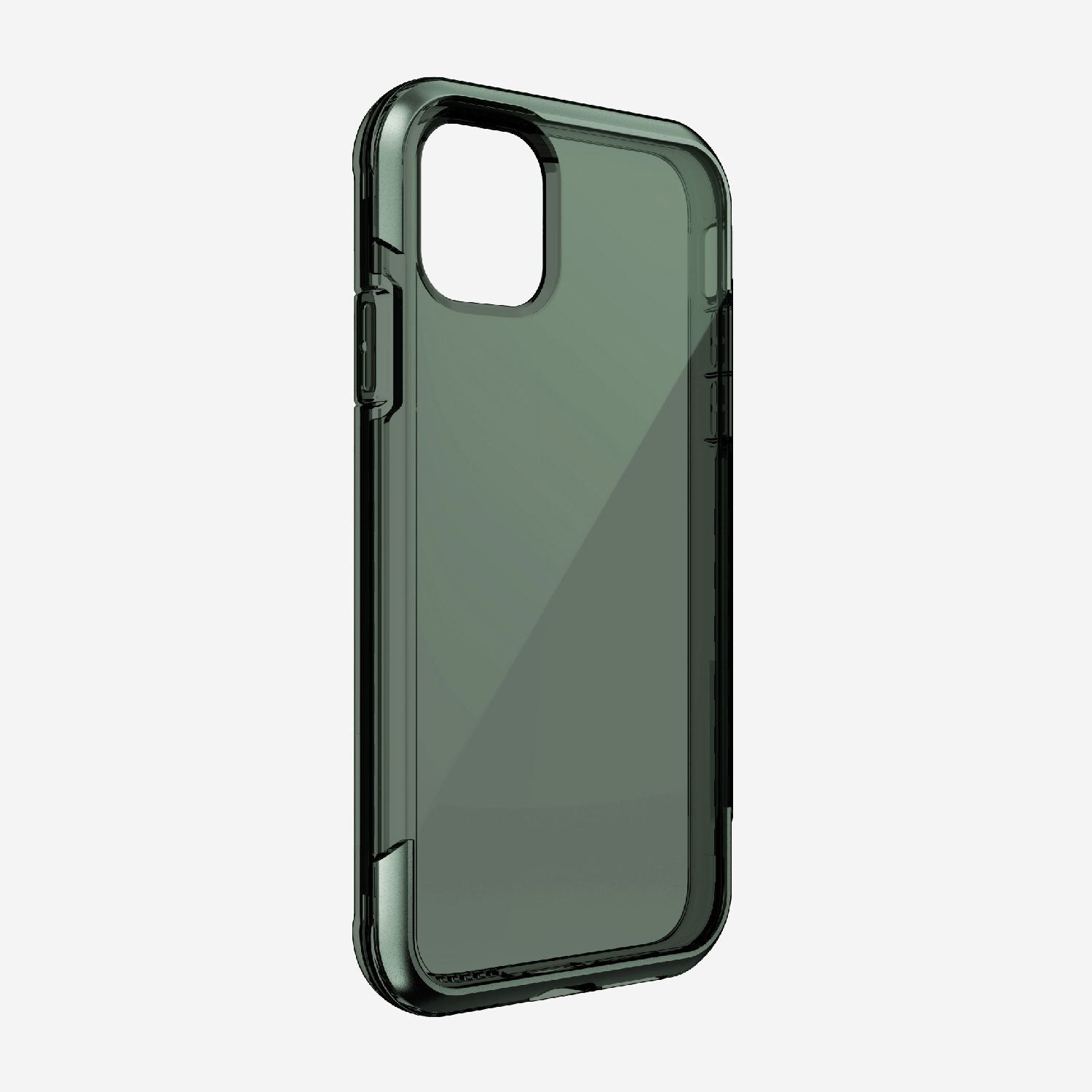 The back view of a green Raptic Air iPhone 11 Case with wireless charging capability.