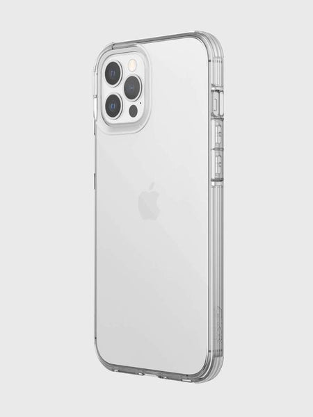 Showing an iPhone 12 Pro in a Raptic Clear case