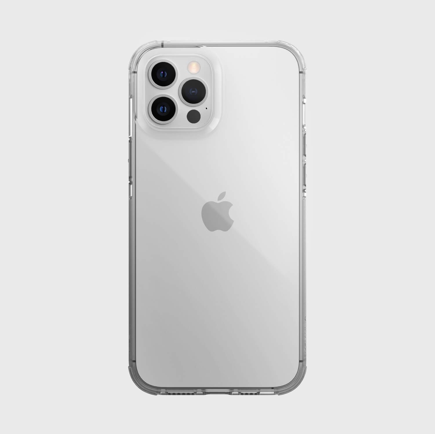 The back view of a Raptic iPhone 12 Pro Max Case - CLEAR offering drop protection.