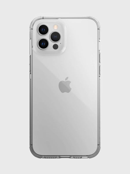 The back view of a Raptic Clear iPhone 12 & iPhone 12 Pro Case.