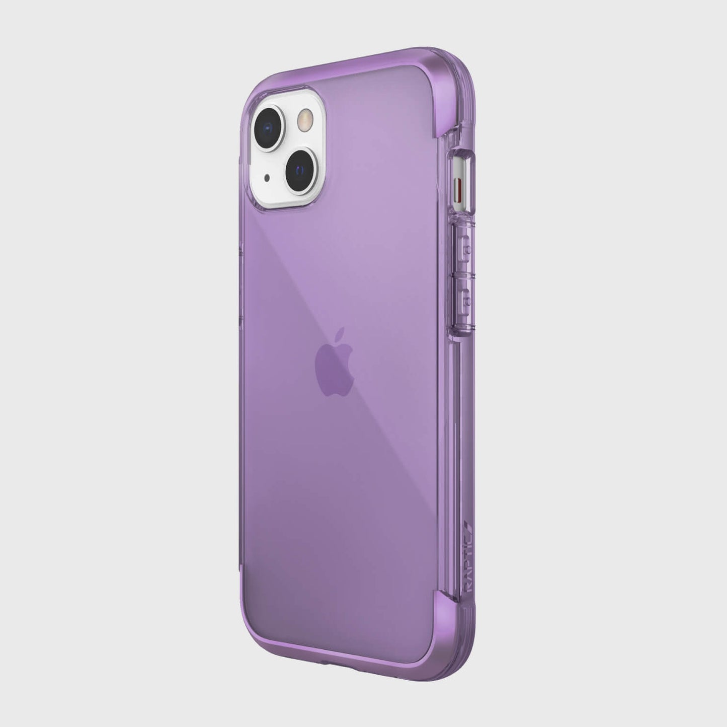The drop-proof purple iPhone 13 case with wireless charging compatibility from Raptic.