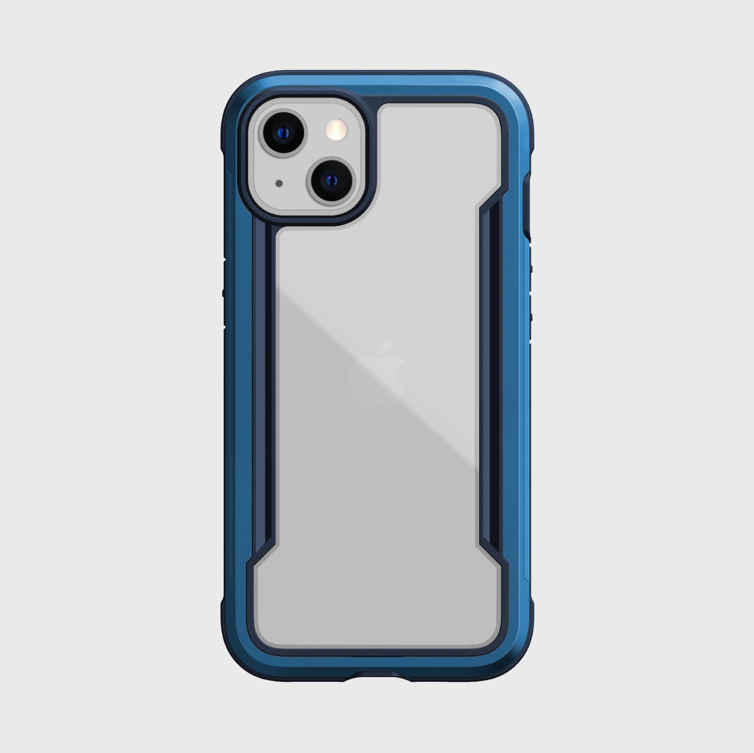 The iPhone 13 Mini Case - SHIELD PRO by Raptic is shown in blue.