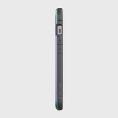 The back view of an iPhone 13 Mini Case - SHIELD PRO with a rainbow colored back.