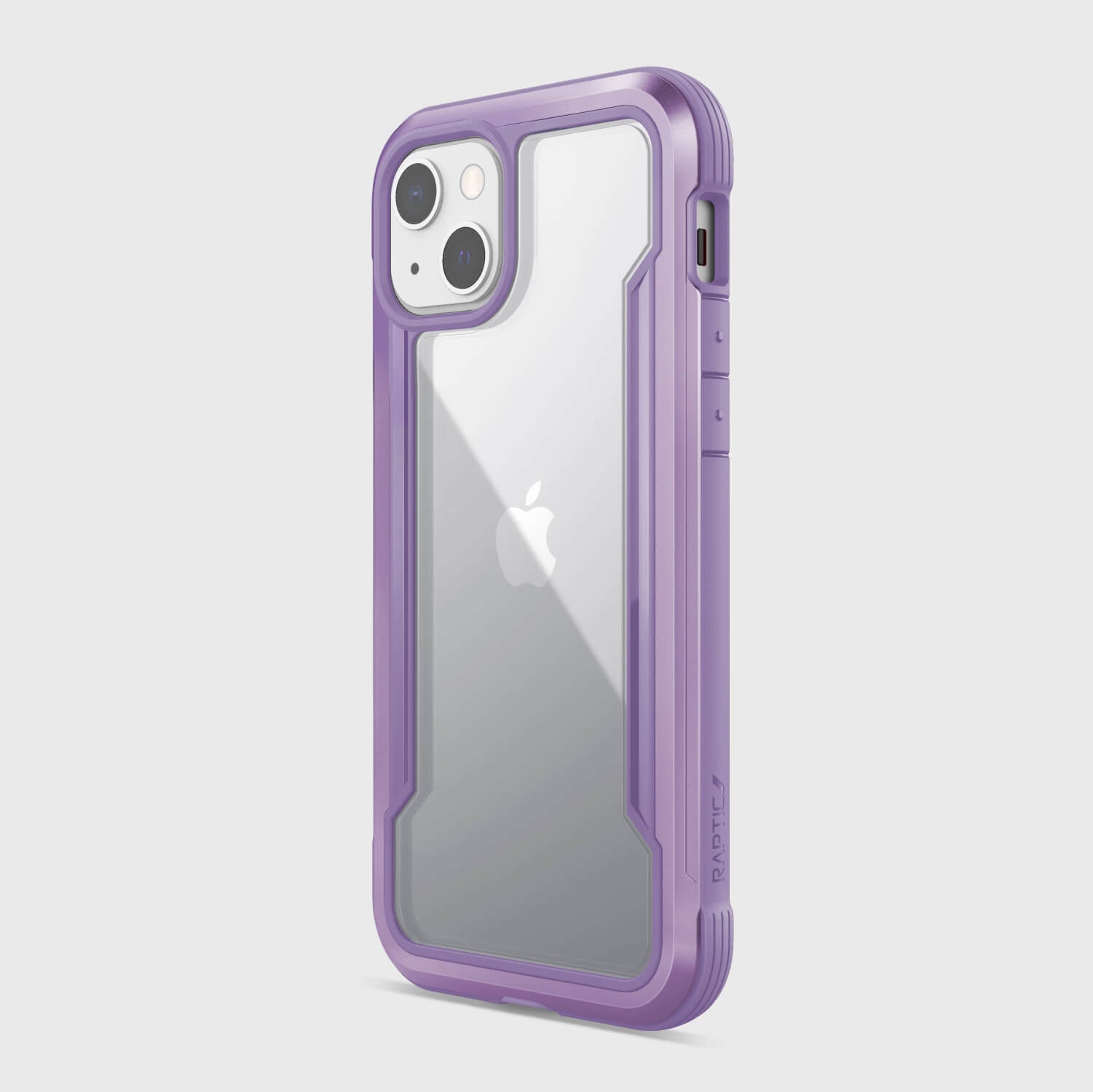 The purple iPhone 13 Mini Case - SHIELD PRO by Raptic is shown on a white background.