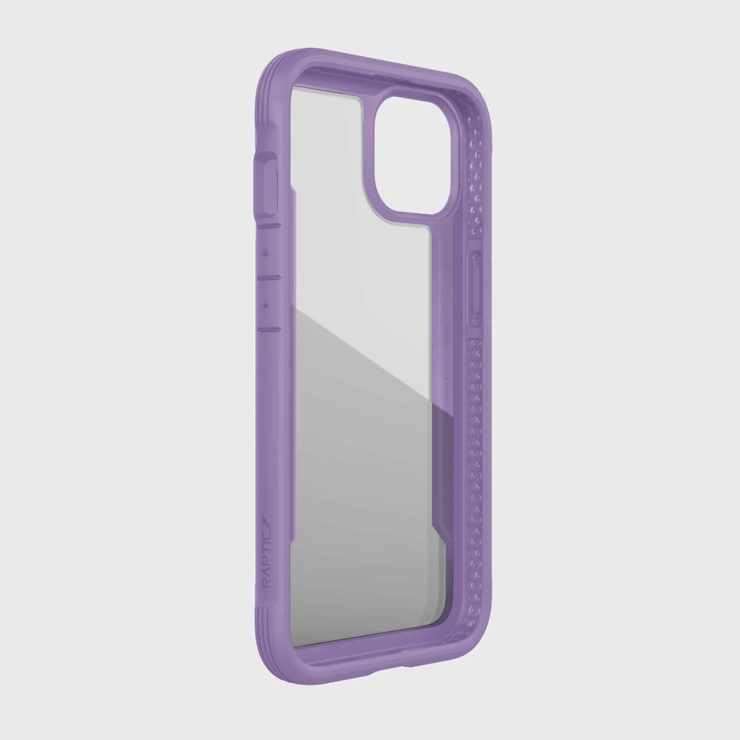 A purple iPhone 13 Case - SHIELD PRO by Raptic on a white background offering drop protection.