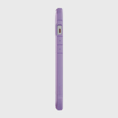 A purple iPhone 13 Mini Case - SHIELD PRO by Raptic on a white background.