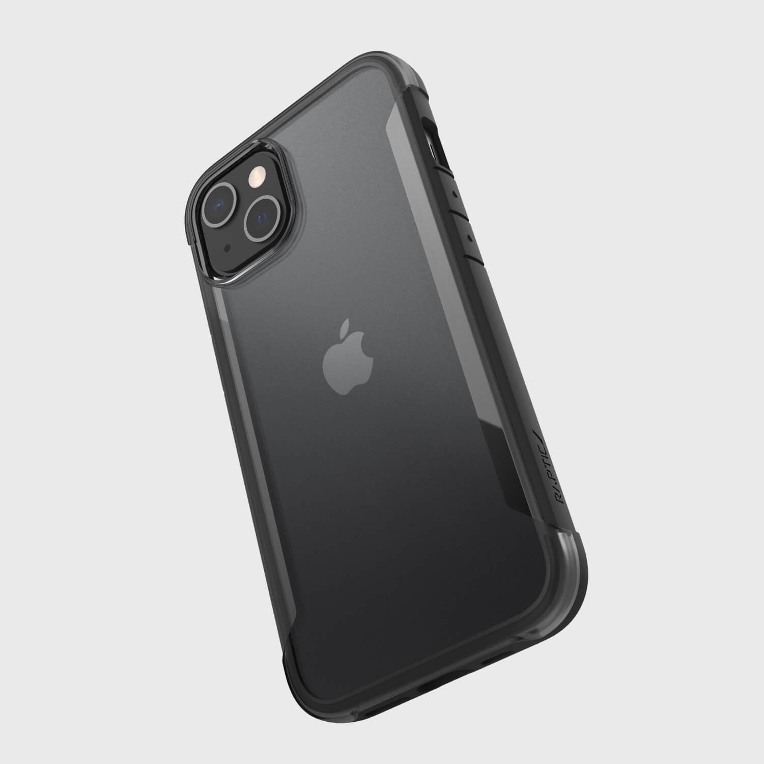 The eco-friendly iPhone 13 Case - TERRAIN by Raptic is shown in black.