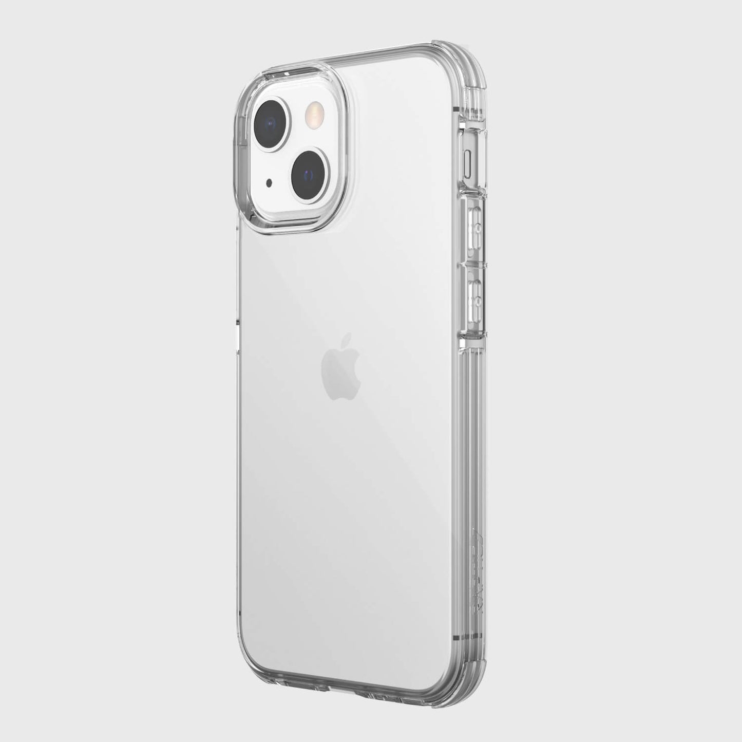 The back view of an Raptic iPhone 13 Mini Case in clear.
