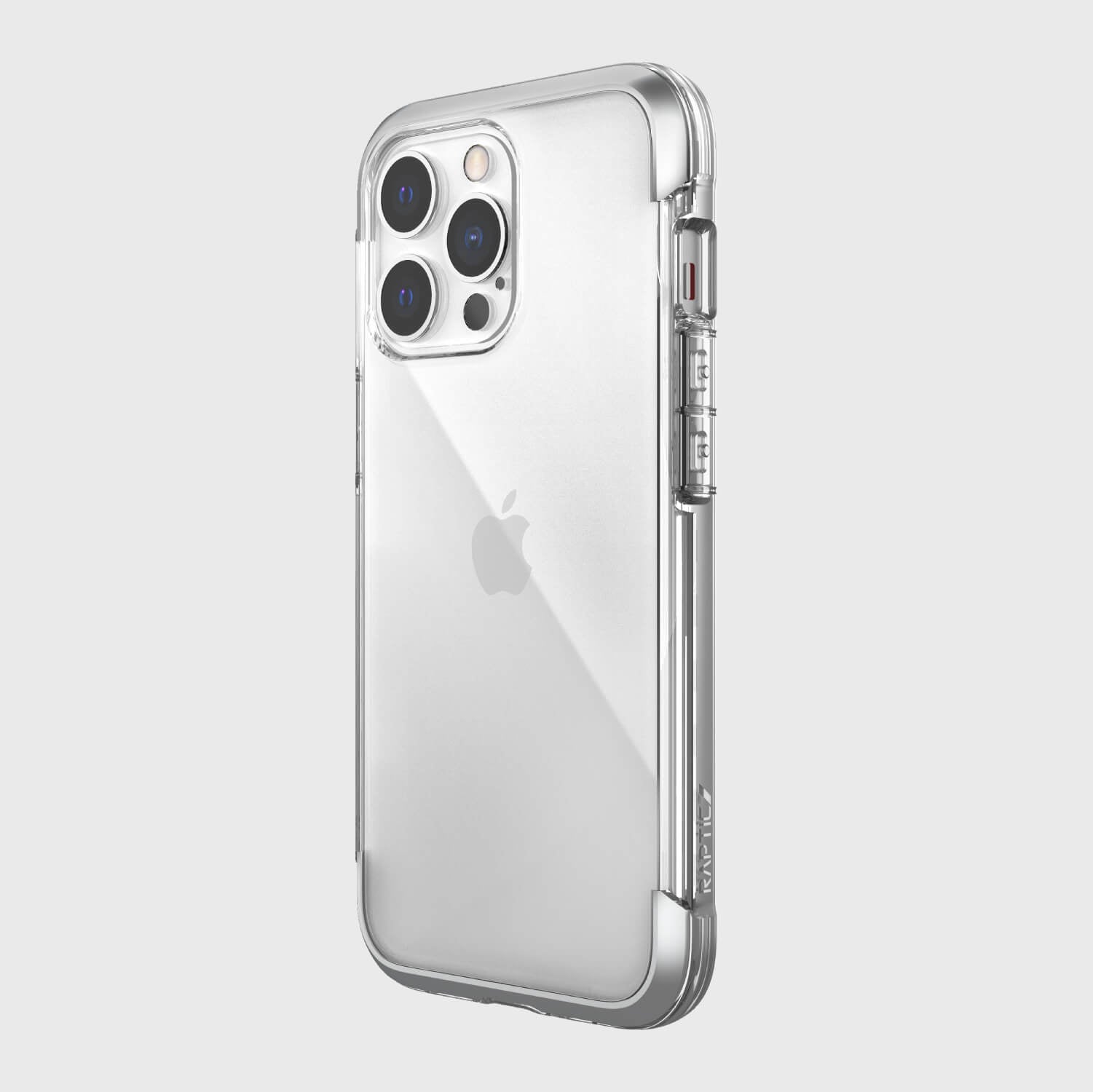 A drop-proof Raptic iPhone 13 Pro Max Case - AIR with multiple cameras.