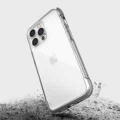 The back of an iPhone 13 Pro Case - AIR with Raptic, providing 13-foot drop protection.