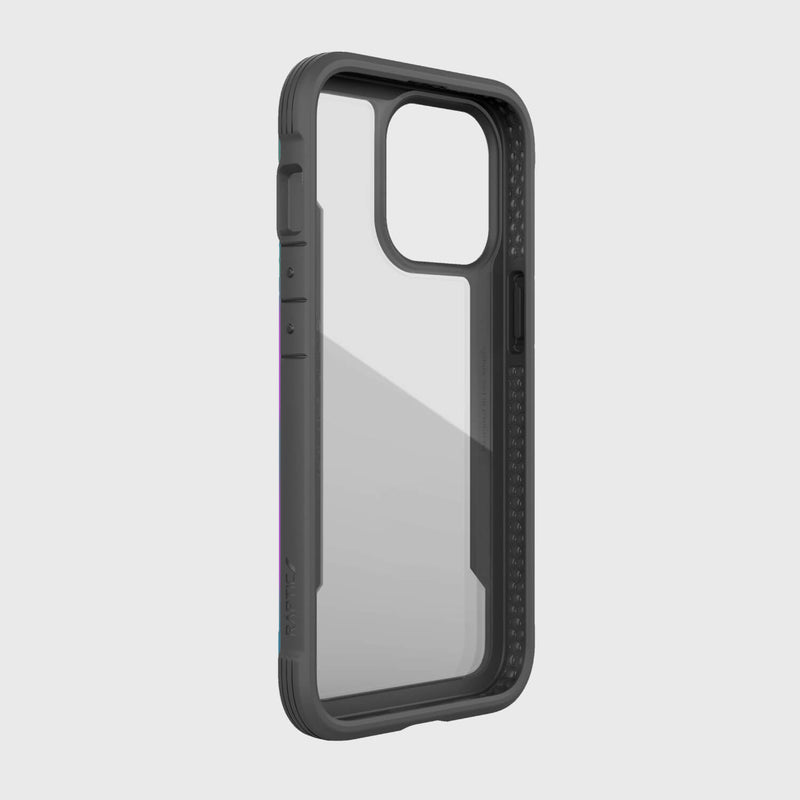 Raptic SHIELD PRO iPhone 13 Pro case providing Raptic Shield Pro with 13 foot drop protection.
