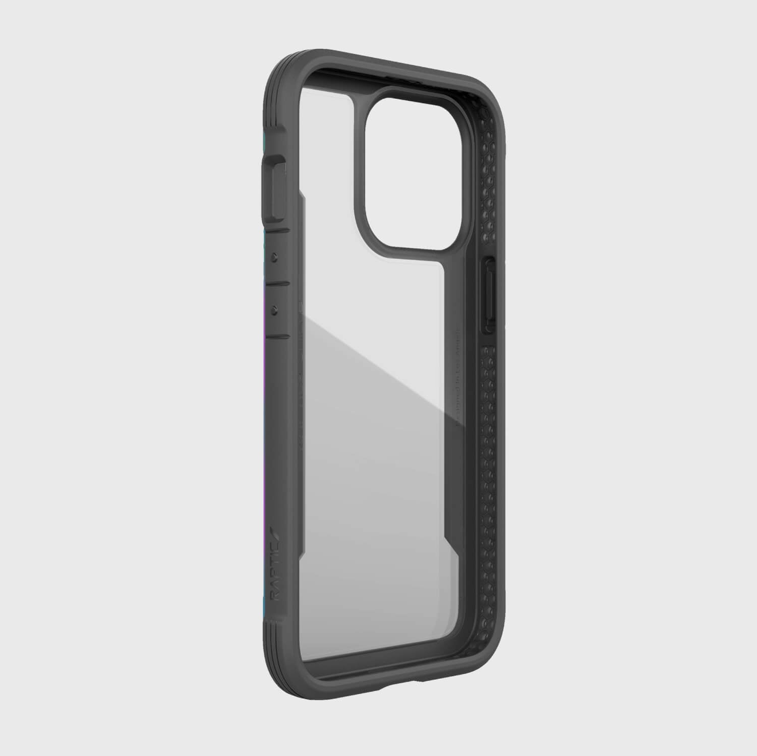 Raptic SHIELD PRO iPhone 13 Pro case providing Raptic Shield Pro with 13 foot drop protection.