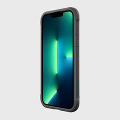 The back view of the Raptic Shield Pro case for iPhone 13 Pro featuring 13 foot drop protection.