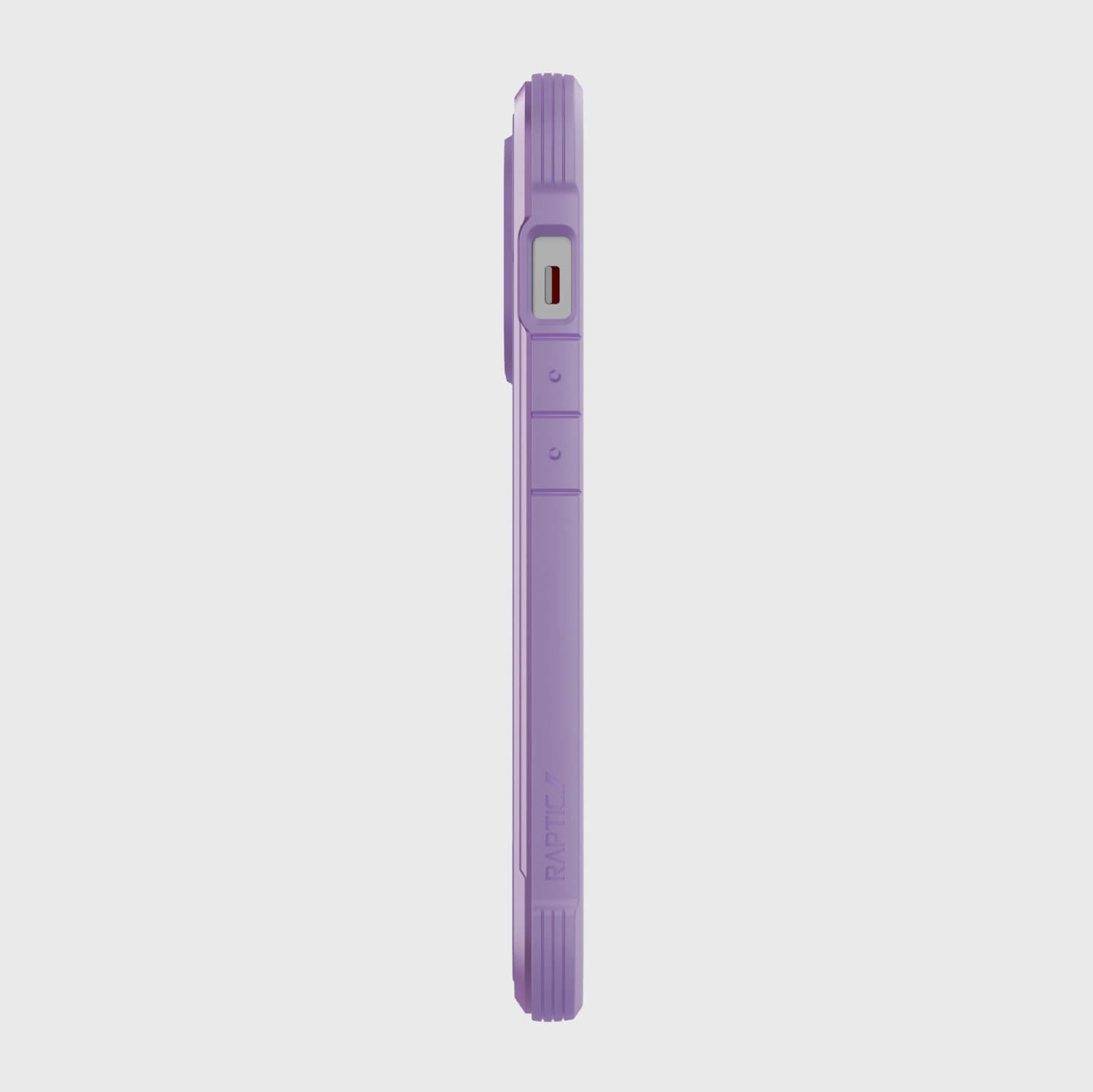 A purple Raptic Shield Pro iPhone 13 Pro Case on a white background providing drop protection for iPhone 13 Pro.