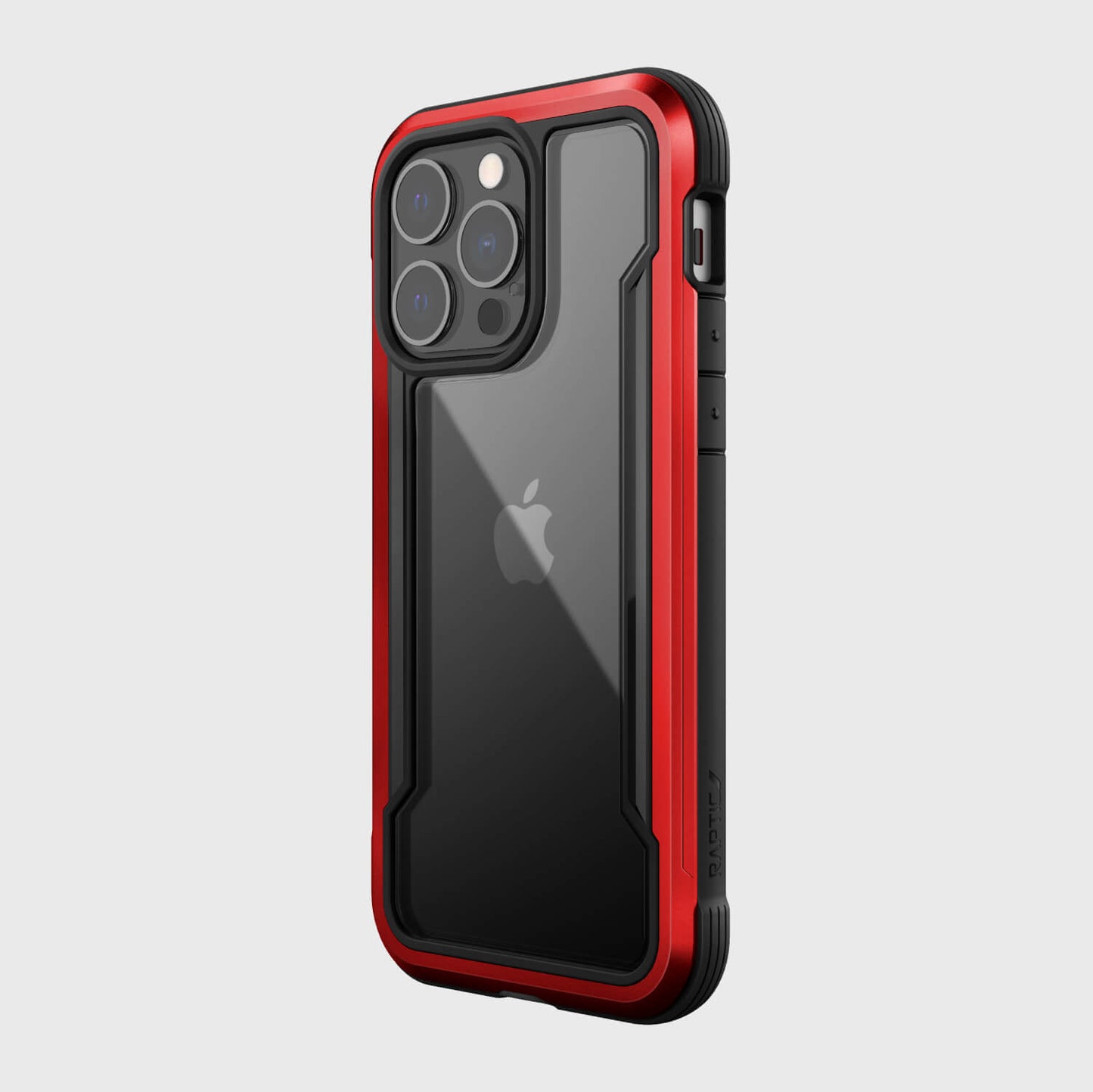 The SHIELD PRO case for iPhone 13 Pro Max offers drop protection and comes in red and black color options.