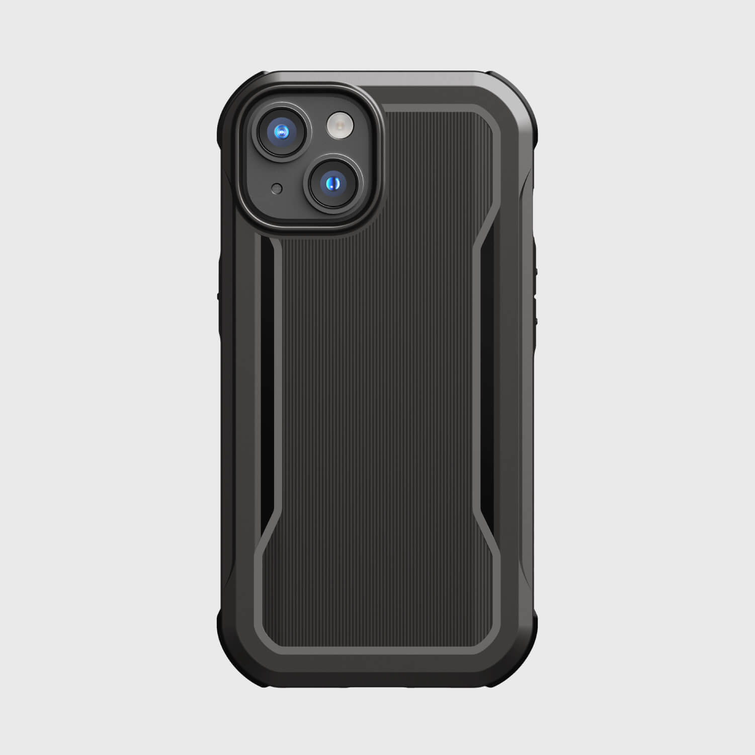 The back view of the black Raptic iPhone 14 case, featuring MagSafe compatibility.