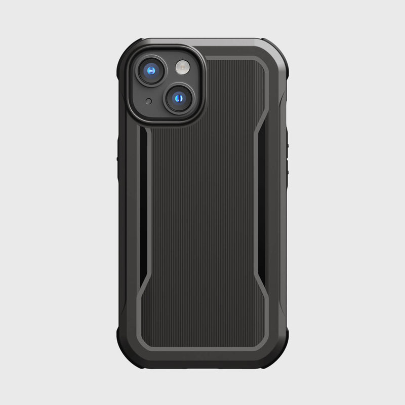 The back view of the black Raptic iPhone 14 case, featuring MagSafe compatibility.