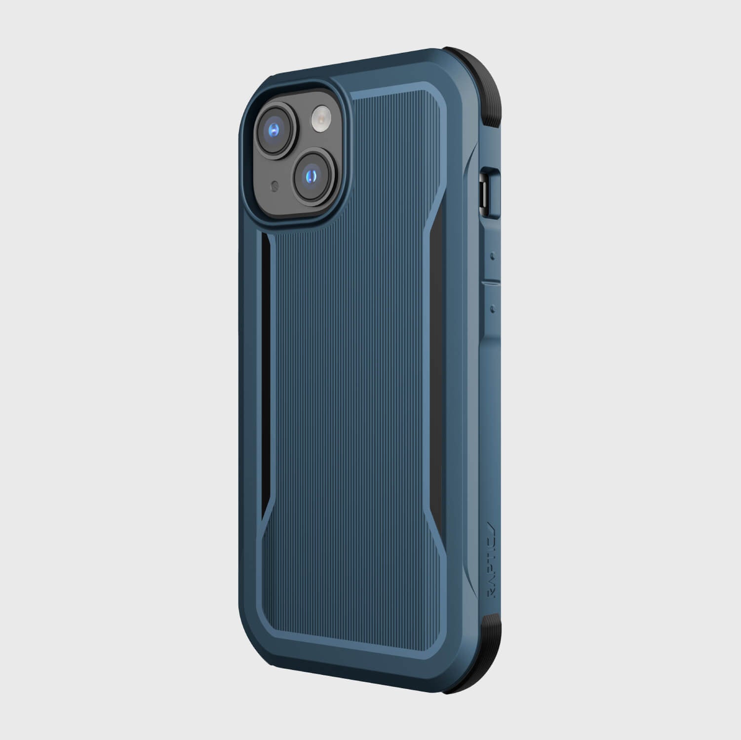 The Raptic iPhone 14 Case - Fort Built for MagSafe in blue offers military-grade drop protection.