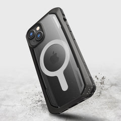 A black Raptic iPhone 14 case with a camera on it.