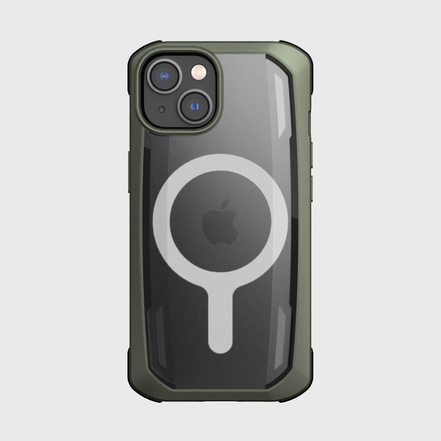 The iPhone 14 case from Raptic has a magnifying glass on it.