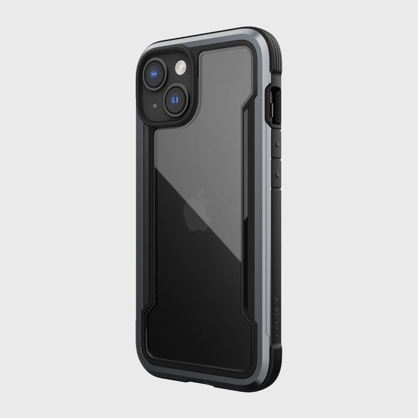 The back of the iPhone 14 Case - Shield by Raptic is shown, providing military-grade drop test protection.