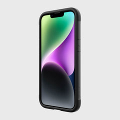The Raptic iPhone 14 Case - Shield, featuring MagSafe charger compatibility, is prominently displayed on a white background for optimal screen protection.