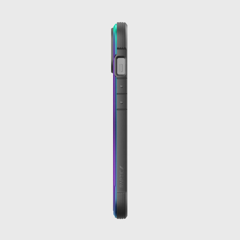 The back view of a Raptic iPhone 14 Case - Shield with screen protection.