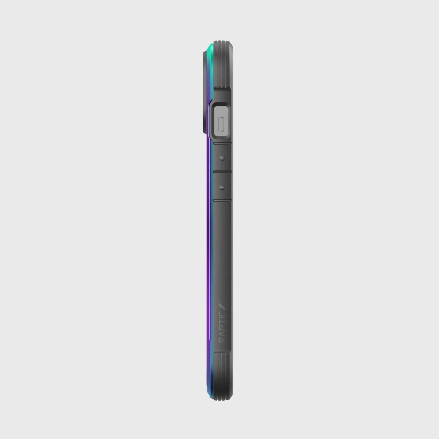 The back view of a Raptic iPhone 14 Case - Shield with screen protection.