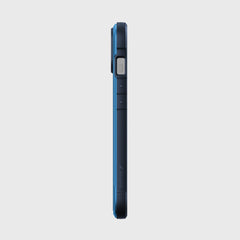 The back view of a Raptic iPhone 14 Case - Shield featuring Military Grade Drop Test capabilities, providing excellent screen protection, on a white background.