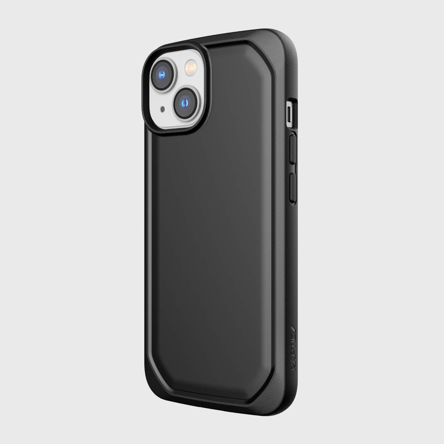 The back view of the iPhone 14 Slim Case - Raptic Slim, featuring texturing depth.