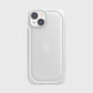 The environmentally friendly Raptic Slim iPhone 14 case with slim design and textured depth from the back view.