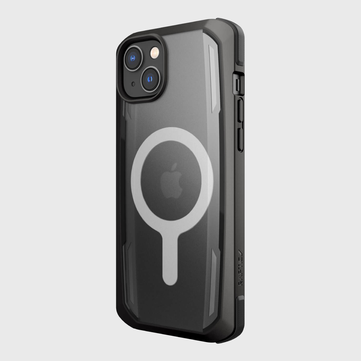The back of a Raptic iPhone 14 Plus Case with military grade drop protection, secure built for MagSafe.