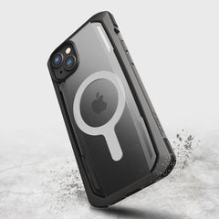 The back of a Raptic iPhone 14 Plus Case ~ Secure built for MagSafe with Military Grade Drop Protection.