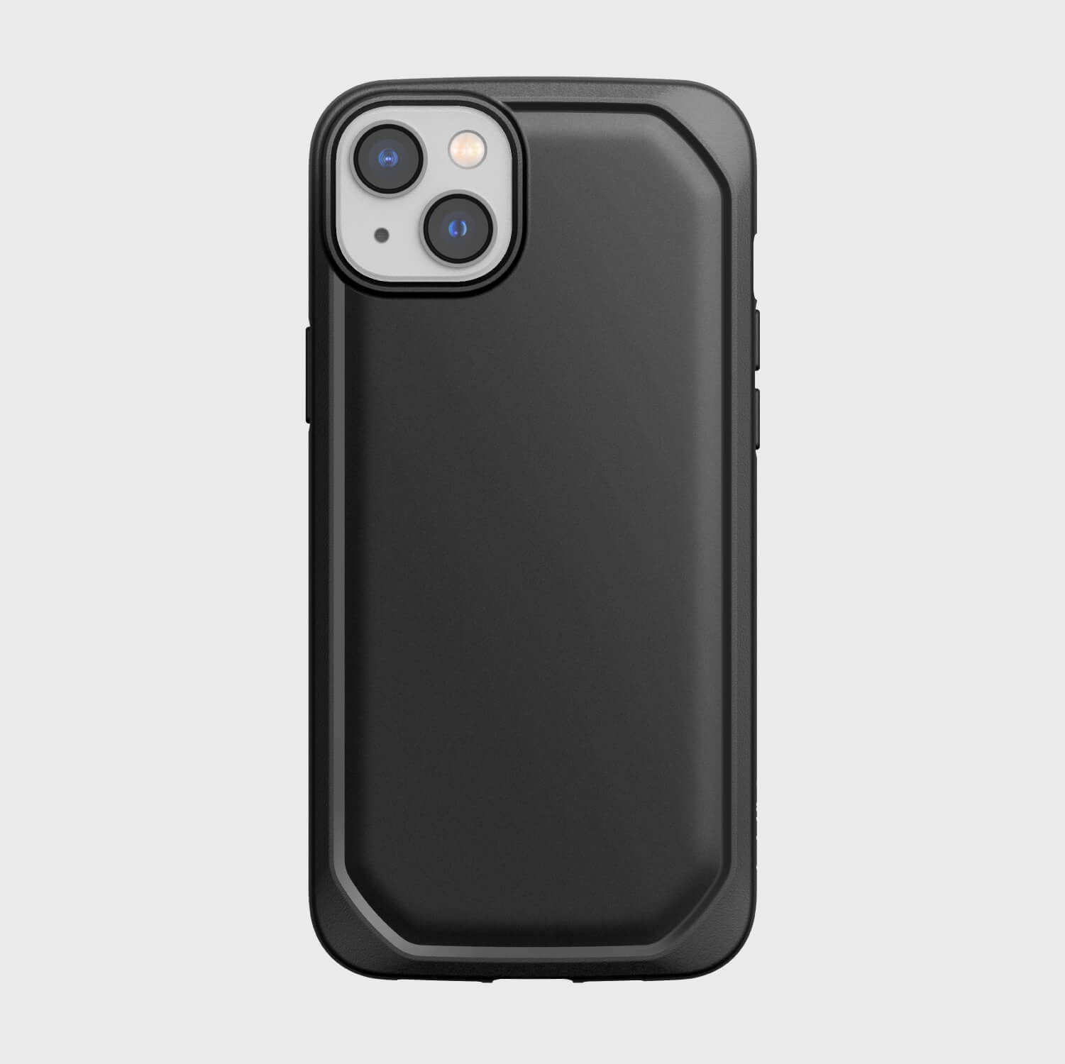 The environmentally friendly black iPhone 14 Plus Forsted Case - Raptic Slim with a back view.