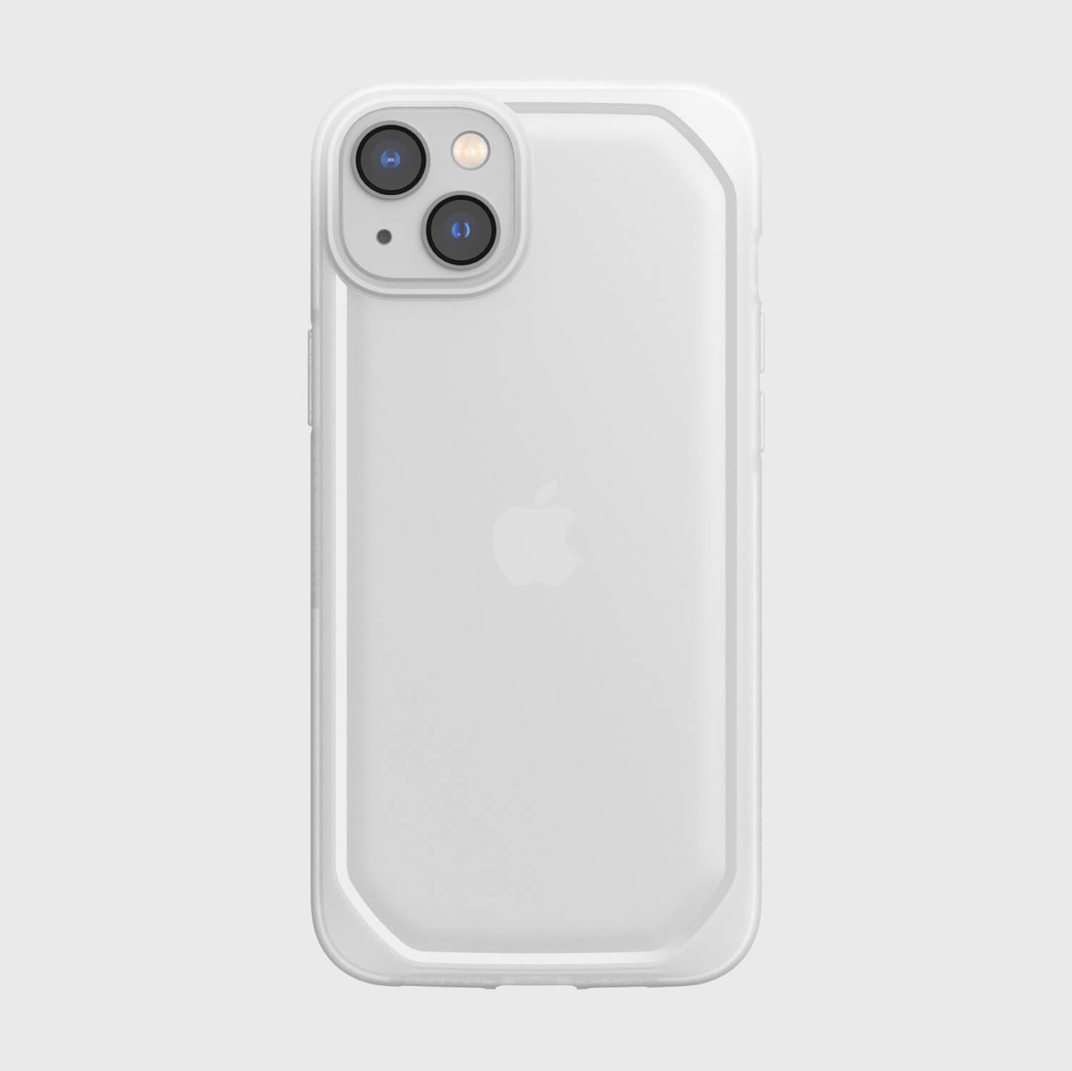 The environmentally friendly Raptic white iPhone 11 case with texturing depth.