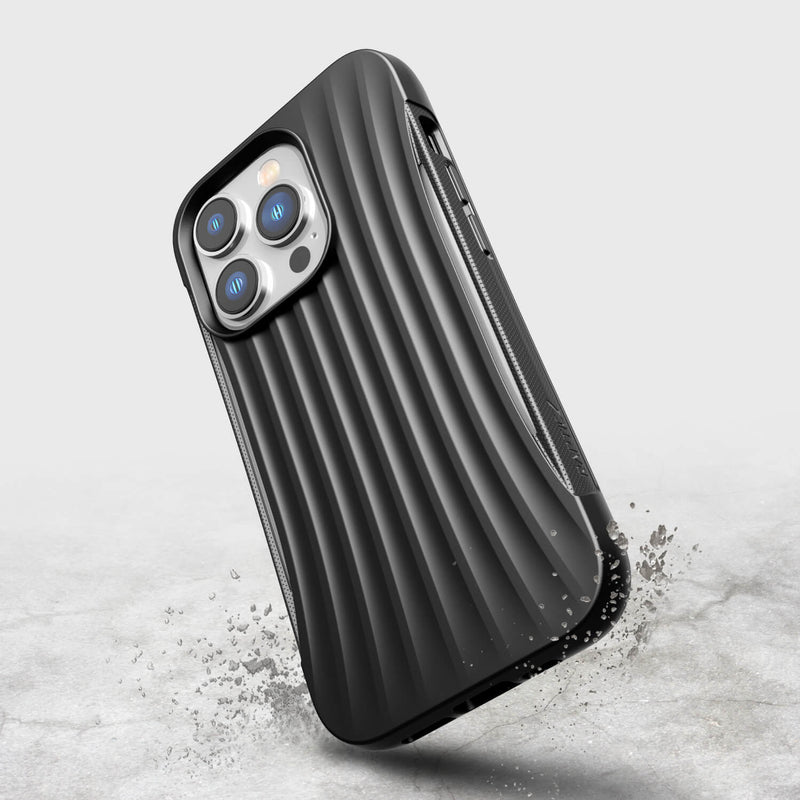 The iPhone 14 Pro Case - Clutch by Raptic is shown in black.
