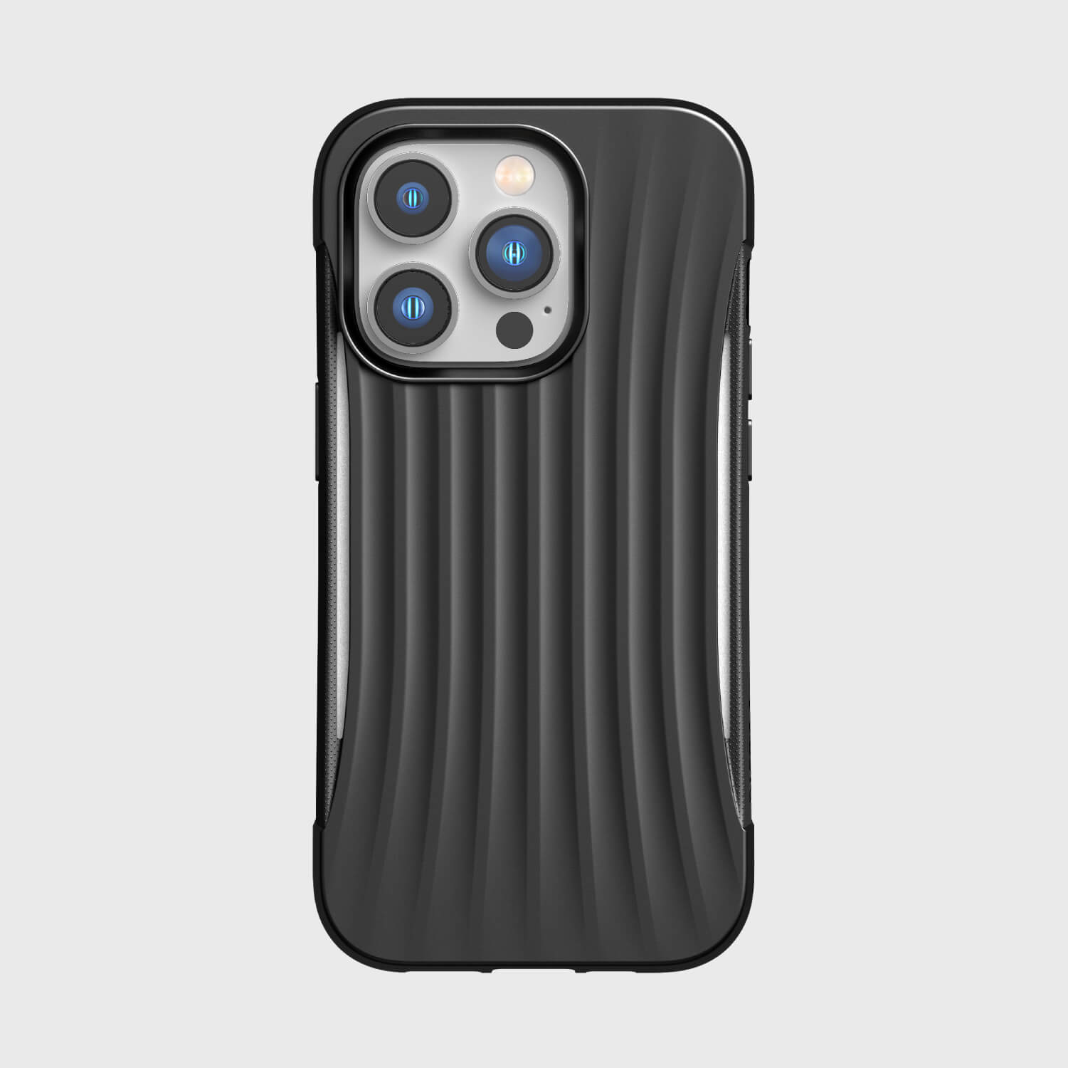 The back of an iPhone 14 Pro Case ~ Clutch in black by Raptic.