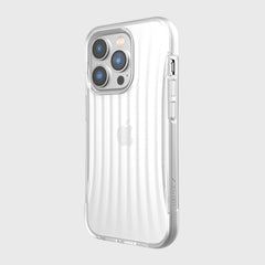 The back view of an iPhone 14 Pro Case ~ Clutch in white by Raptic.