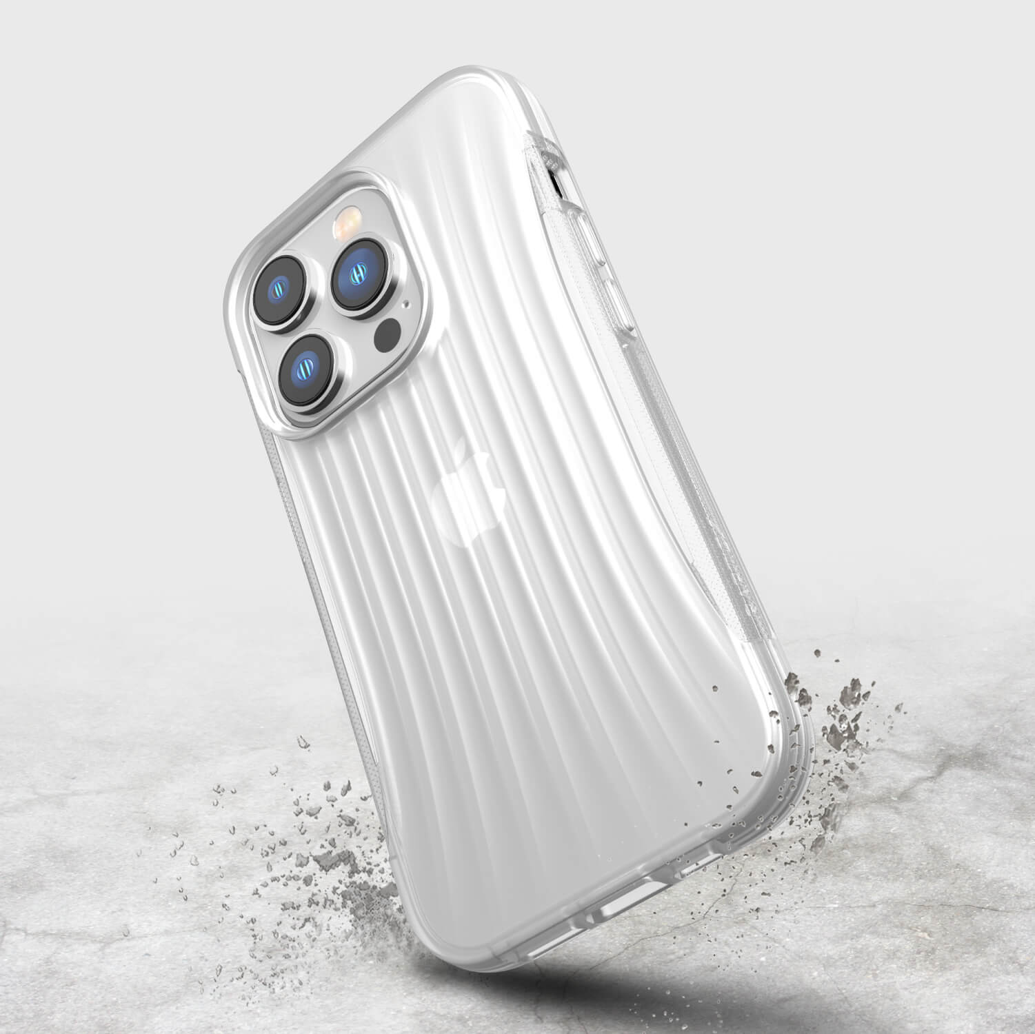 The iPhone 14 Pro Case ~ Clutch by Raptic is shown in white.